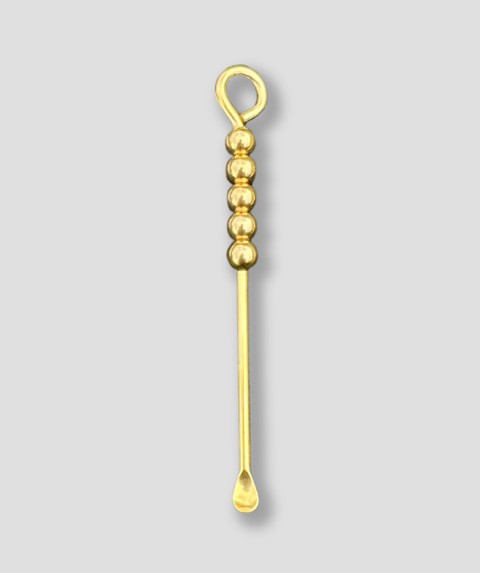 Goldener Schnupflöffel - Festival-Accessoires