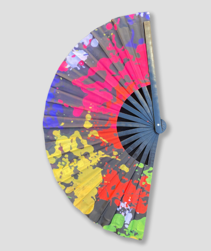 Großer Fächer für ein Festival - Festivalfächer - großer Handfächer - Festivalfächer - Festival-Handfächer - Handventilator