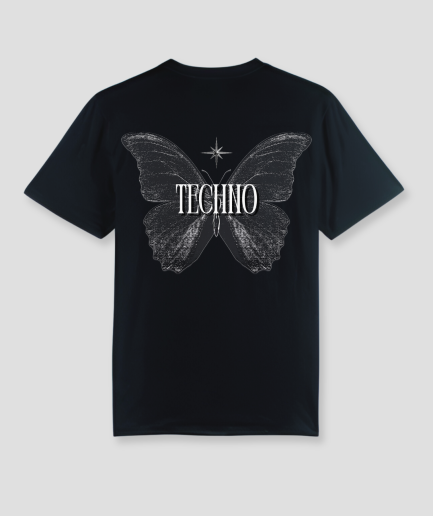 Techno Schmetterling - Oversized T-Shirt für Techno-Raves