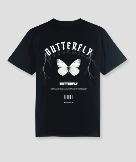 Thunderfly T-Shirt - Schmetterling Techno T-Shirt - Rave Schmetterlings-T-Shirt