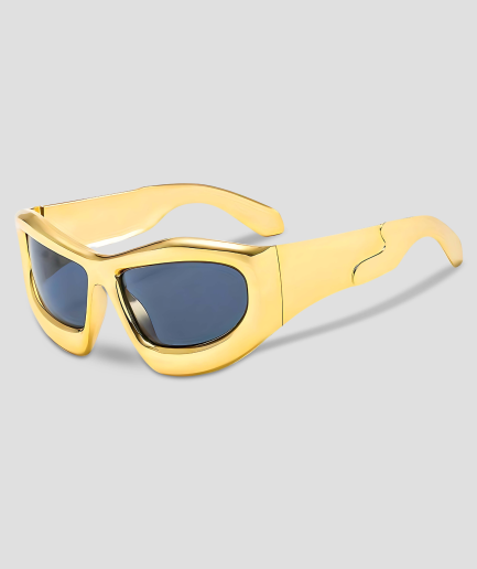 Festivalbrillen und goldene Brille