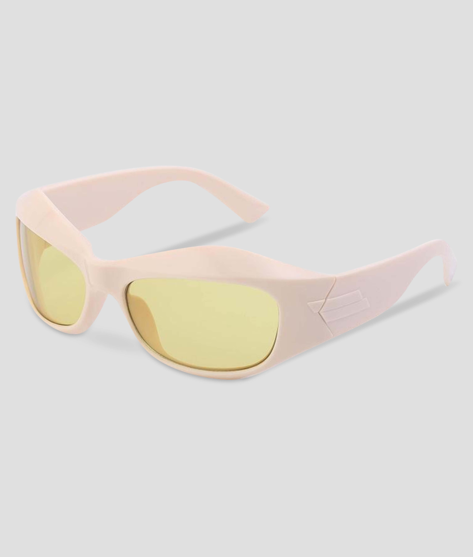 Hardstyle-Brille - Festival-Sonnenbrille - gelbe Gläser