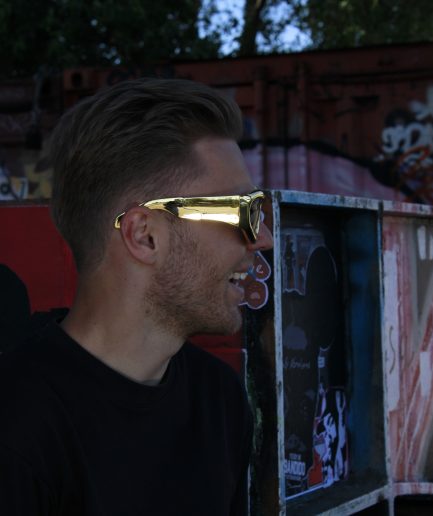 Gold Rave Brille