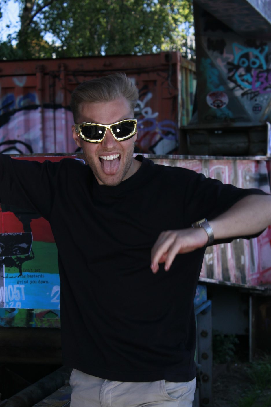 Rave Gold Brille