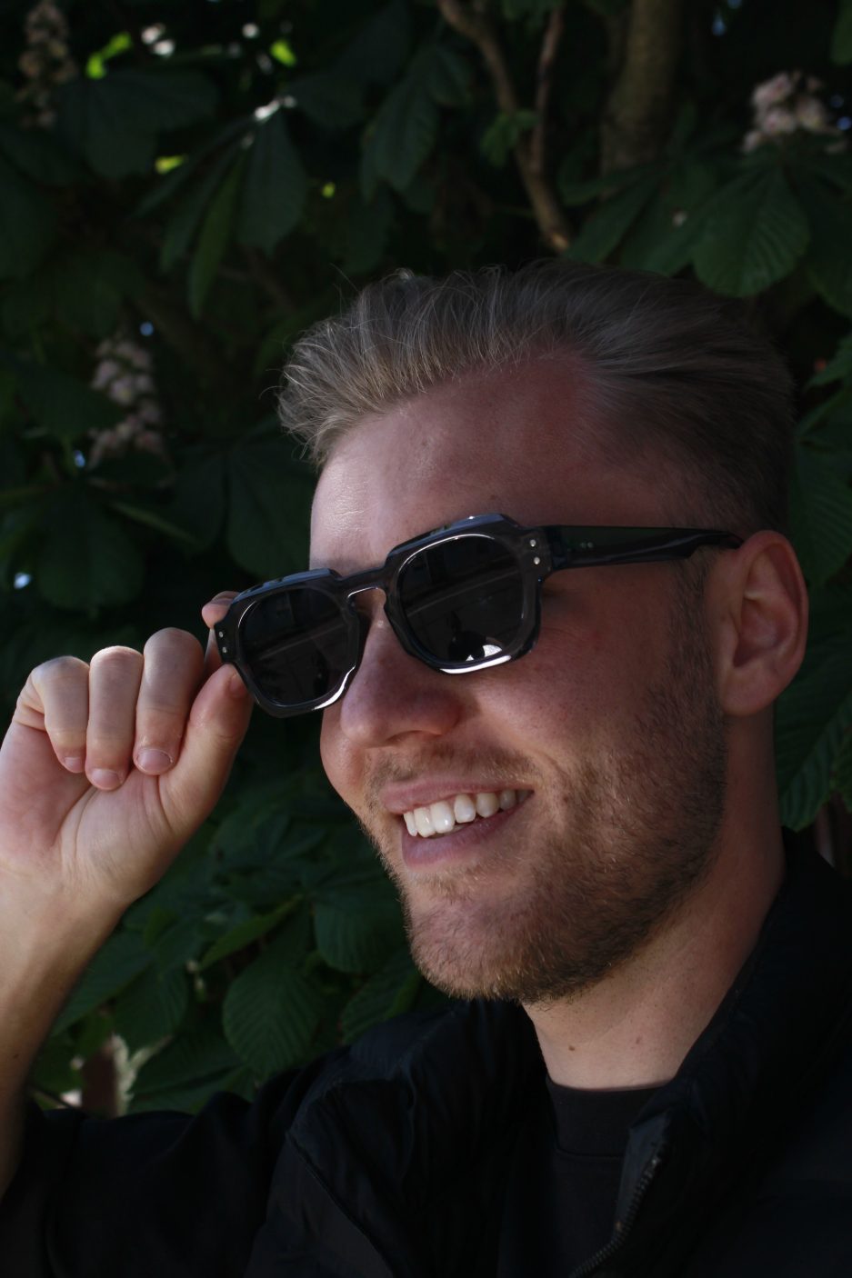 Transparente Mode-Sonnenbrille