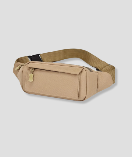 Beige Gürteltasche