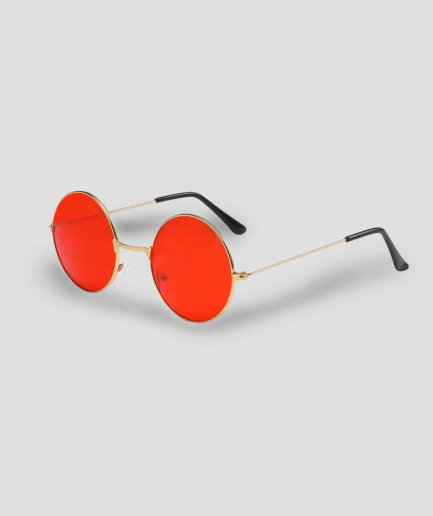Sonnenbrille mit roten Gläsern