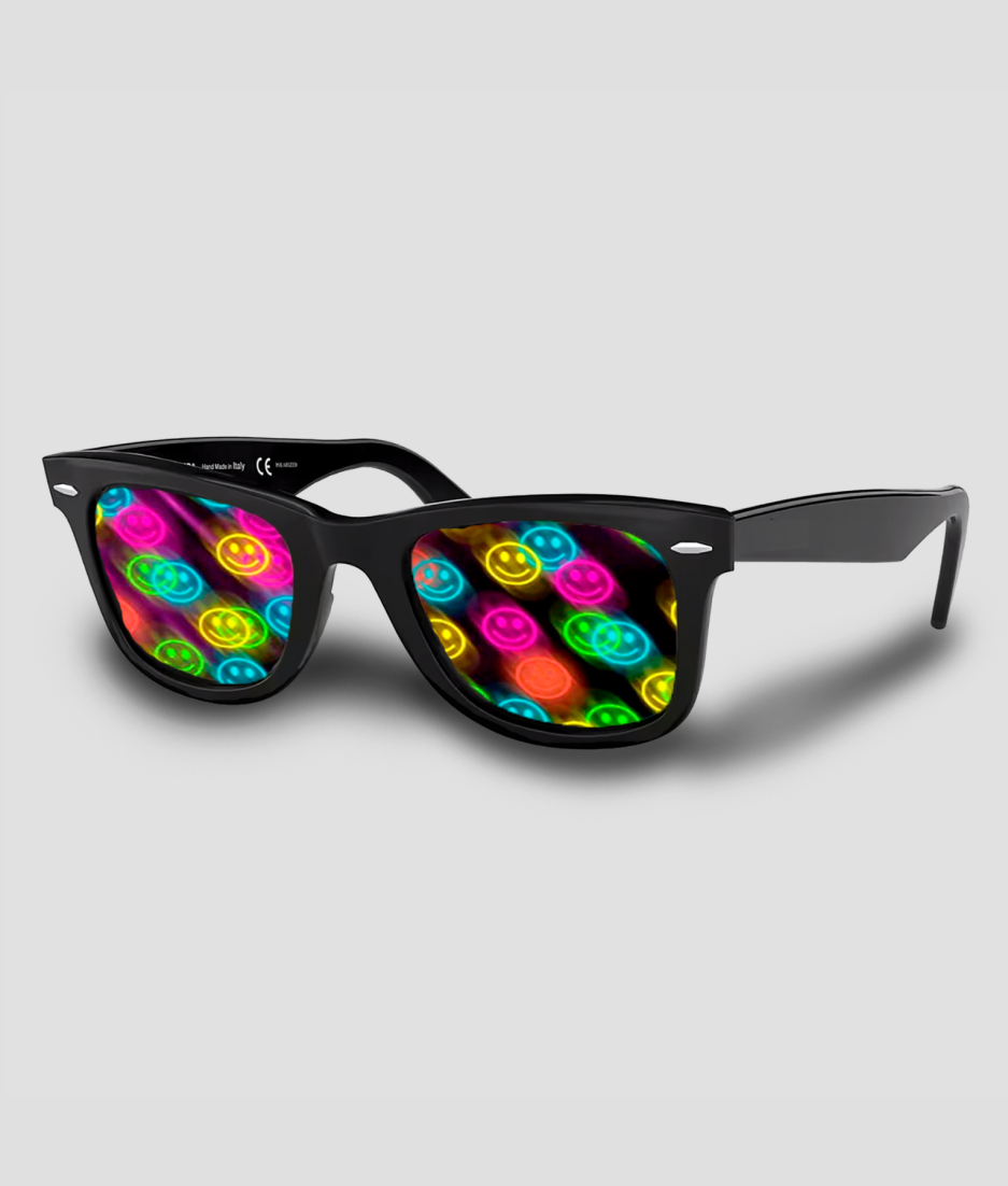 Spacebrille Smiley-Effekt