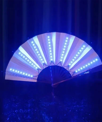 Blauer LED-Fächer