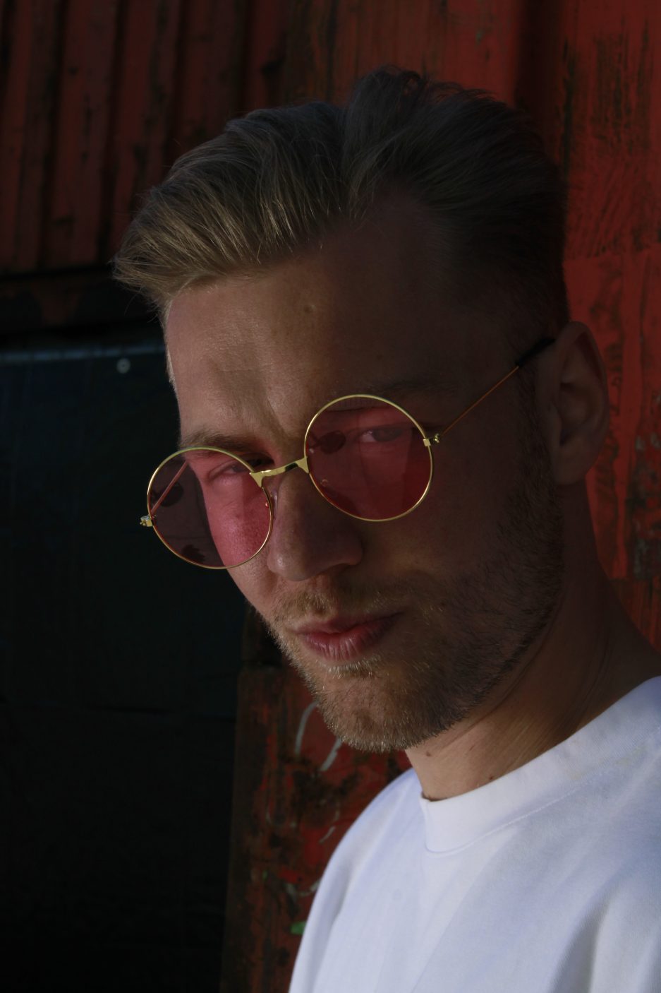 Rave-Brille rosa