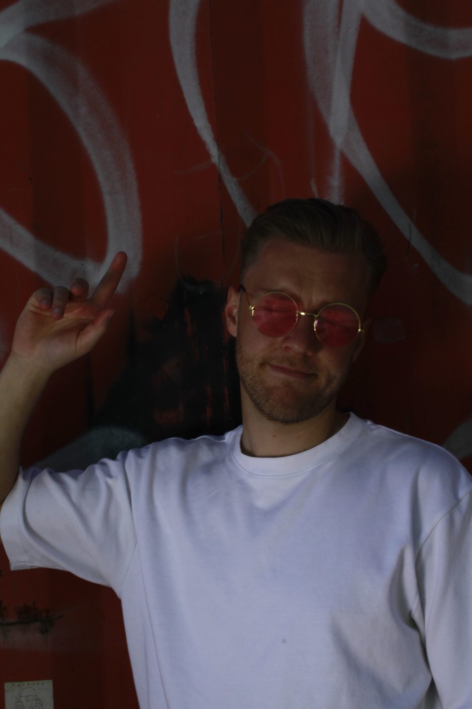 Rave-Brille rosa