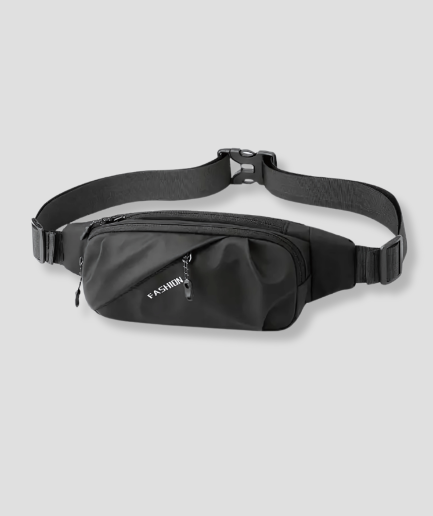 schwarze Bauchtasche