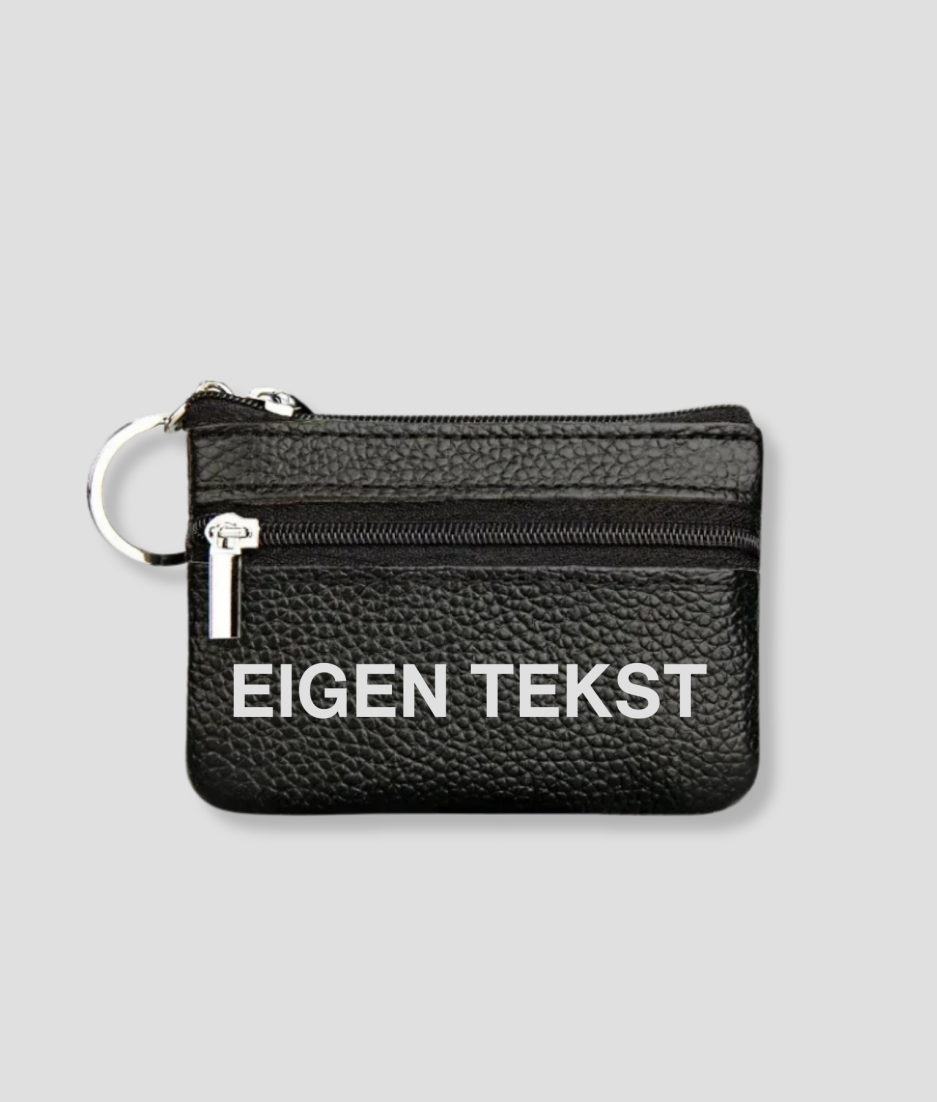 Geldbörse mit eigenem Text