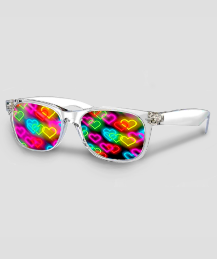 Space-Brille Herzchen-Effekt