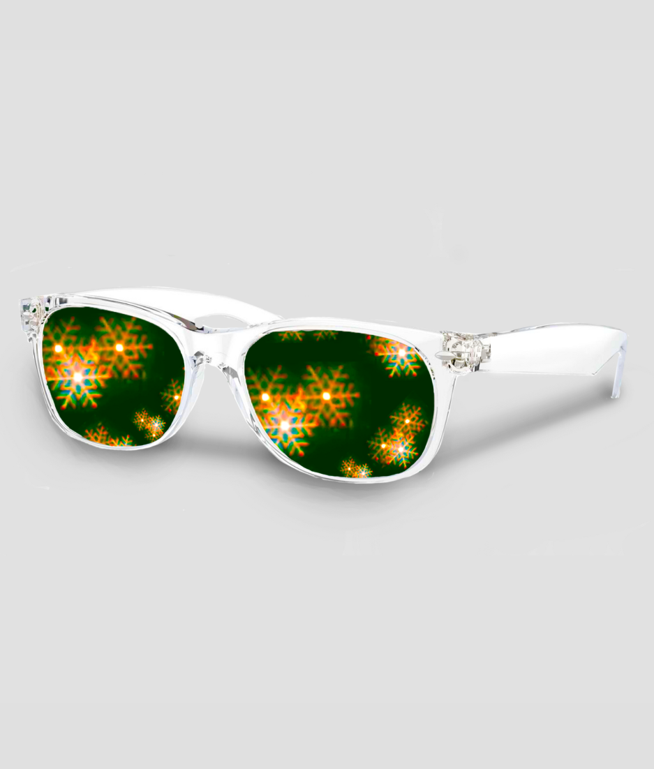Weiße Spacebrille
