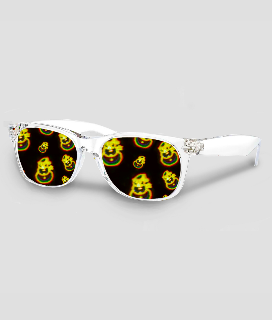 Weiße Space-Brille