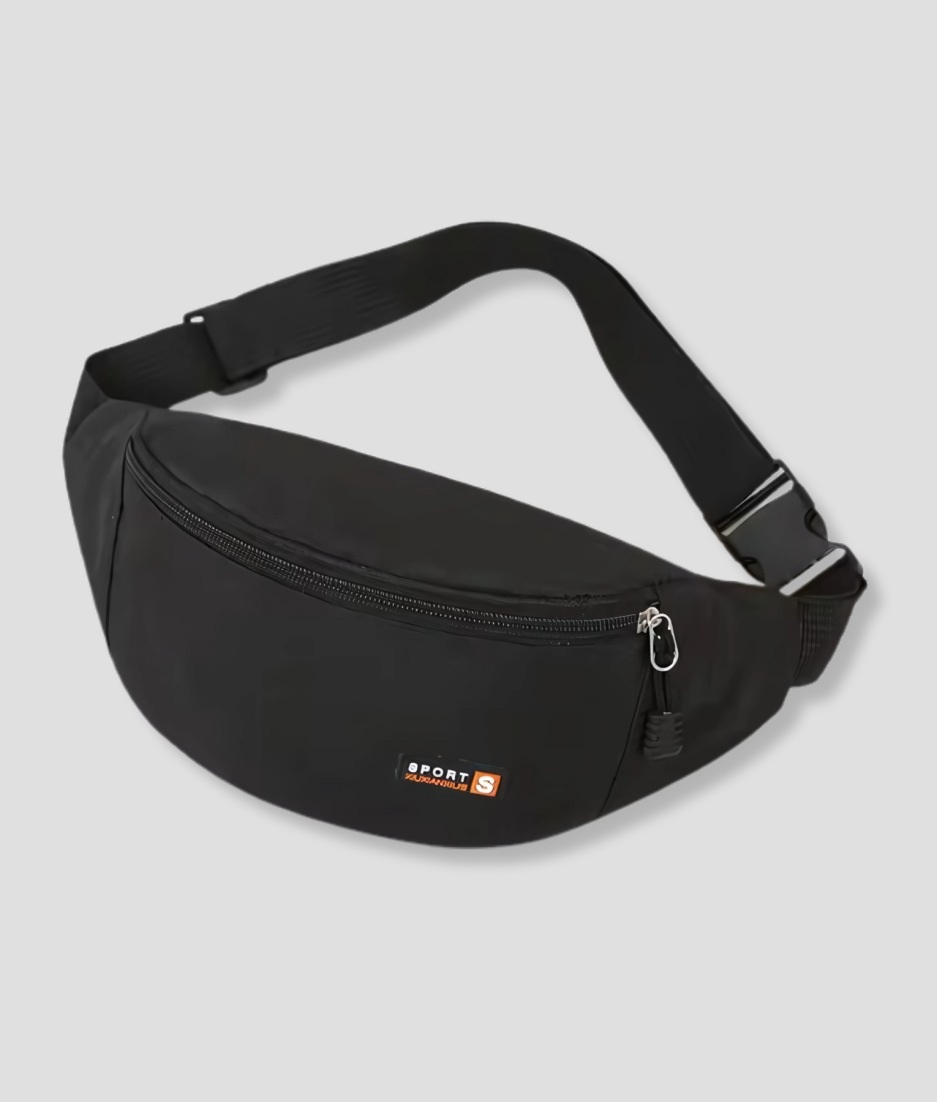 Schwarze Bauchtasche