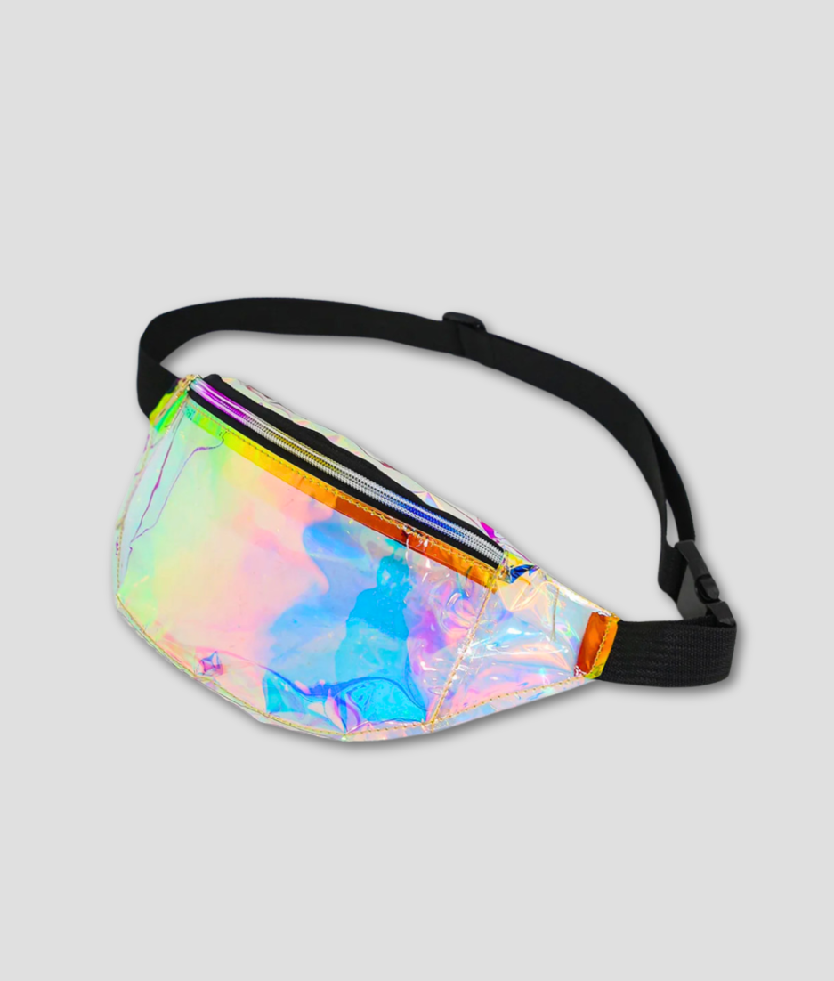 Reflektierende Festival-Bauchtasche