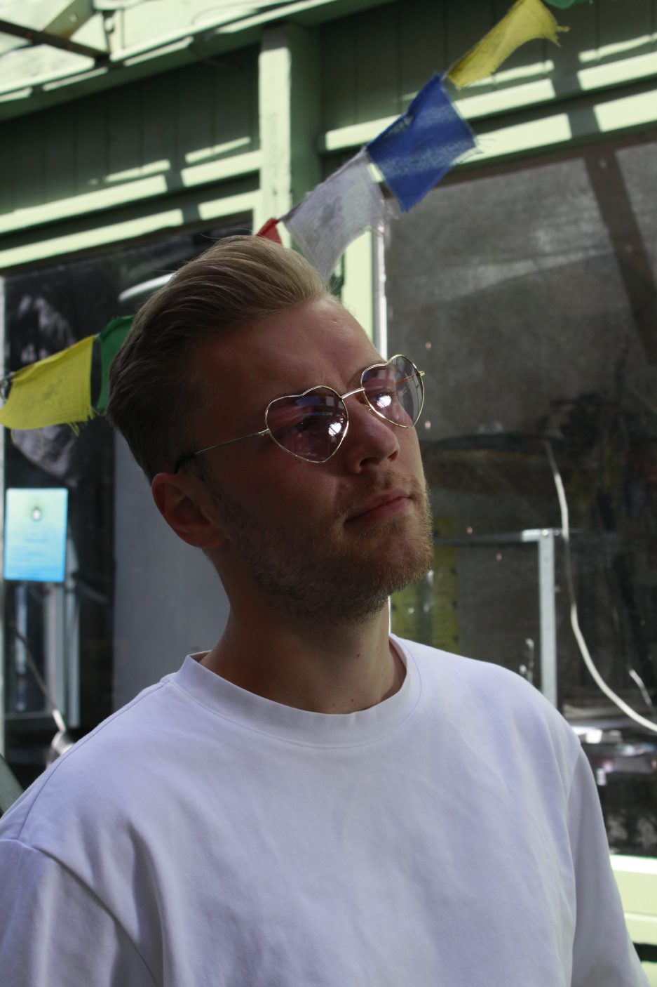 Pink Heart Brille