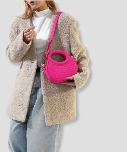 rosa Designer-Festivaltasche