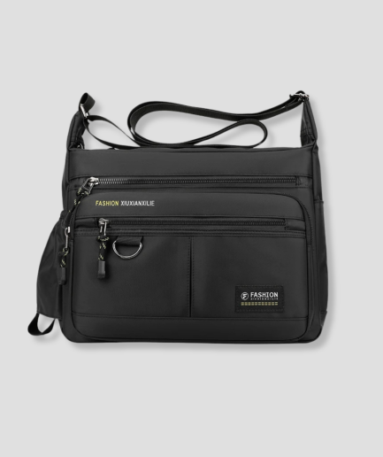schwarze Festivaltasche