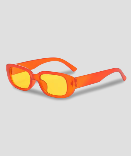 Orange transparente Brille