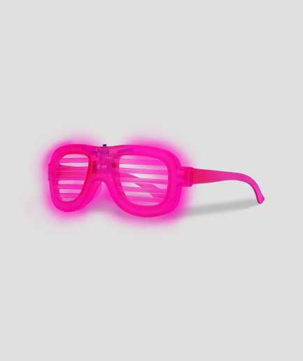 Rosa LED-Brille