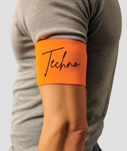 Techno-Armband – orangefarbenes Königstag-Armband