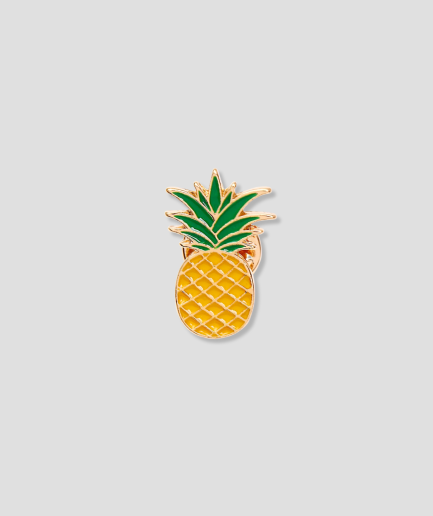 Ananas-Brosche