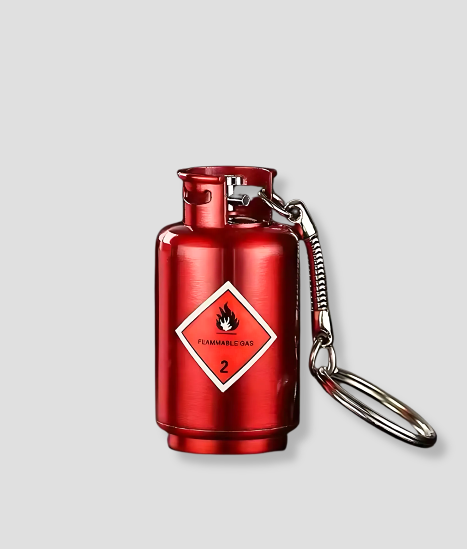 Gastank rot Feuerzeug