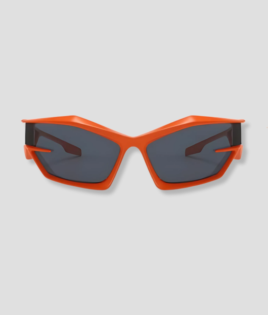 Kleine orange Brille