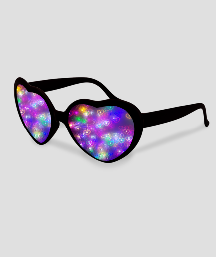 Space-Brille Herzchen-Effekt Trip