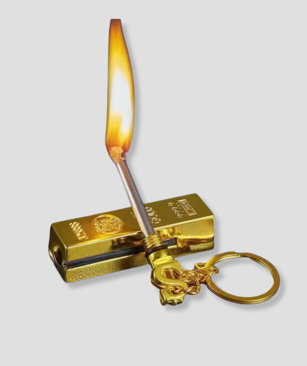 Einzigartiges goldenes Feuerzeug