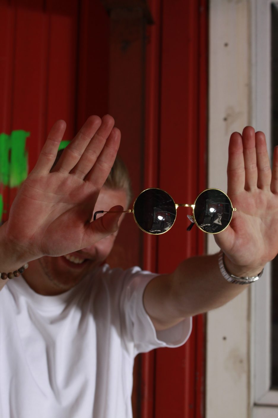 runde Vintage-Brille