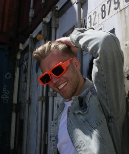 Brille orange Brillen