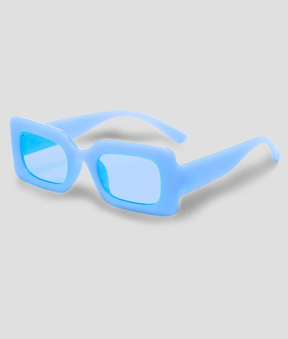 Blaue Rave-Brille