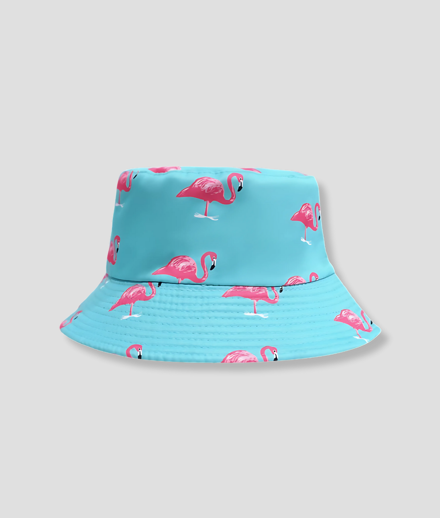 Blauwe hoed flamingo bucket