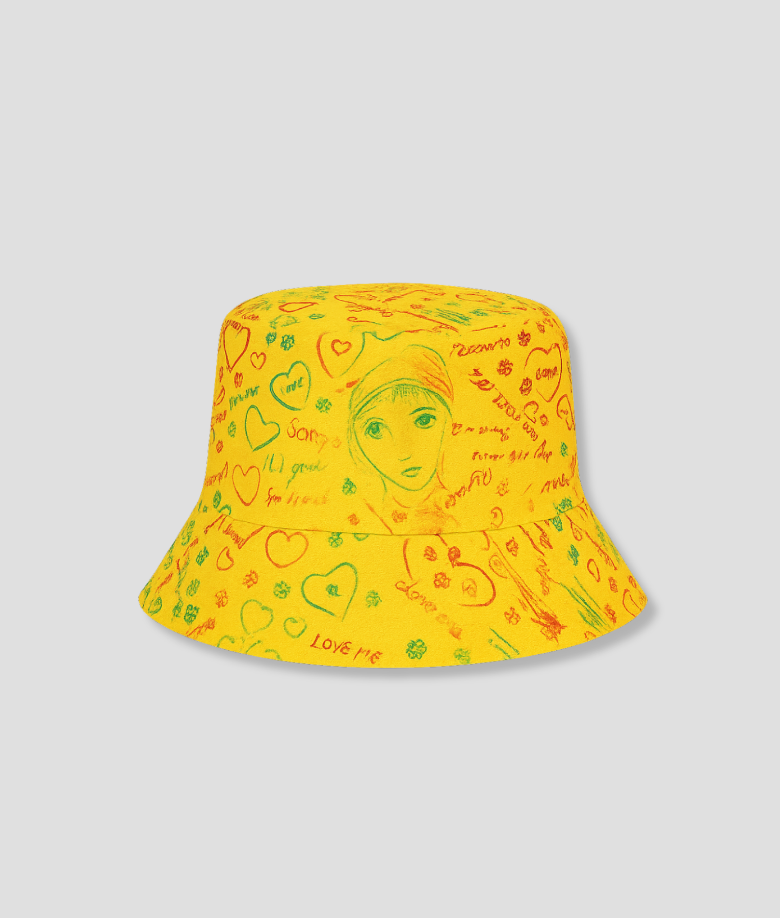 Gele bucket hat hoedje