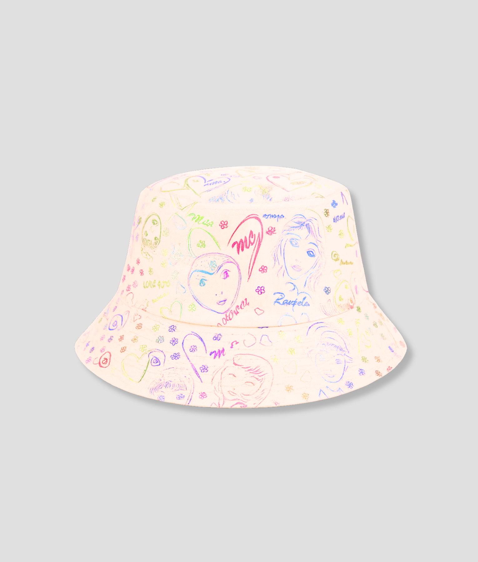 Unieke buckethat outfit wit