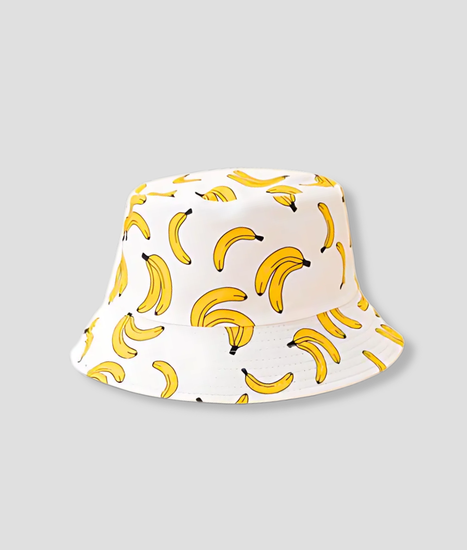 hoedje met bananen er op