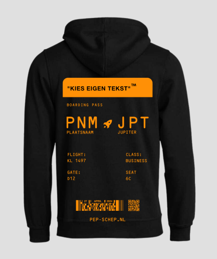 Boardingpass-orange-Hoodie-schwarz-Königstag.png