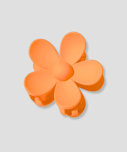 Orangefarbene-Haarspange-Blume.png