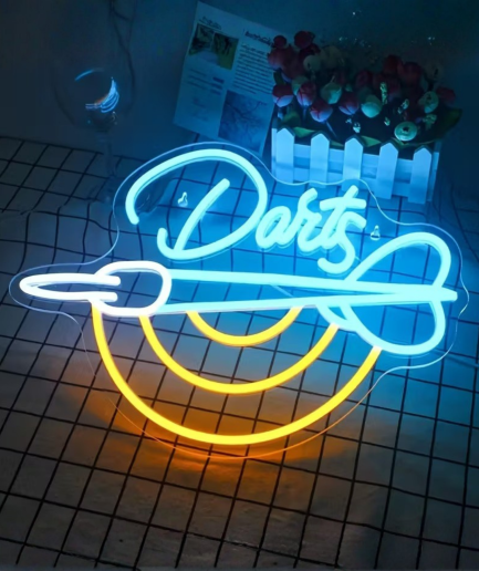 Neon-Dartscheibe