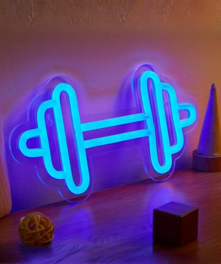 Neonschild für das Fitnessstudio