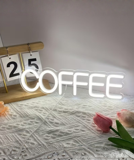 Neon-Schild „Kaffee“