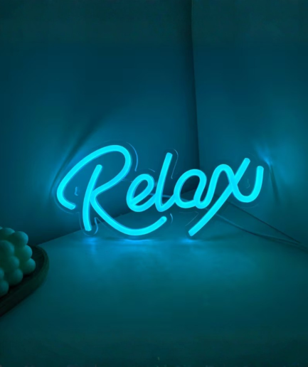 neonblaue Lampen