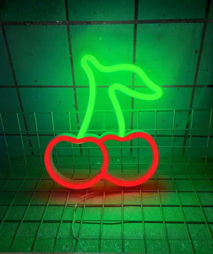 Neon-Kirschlampe