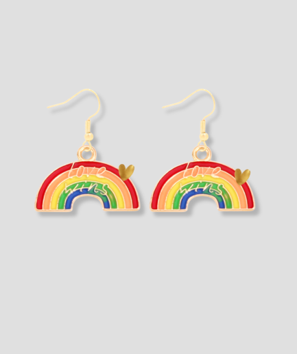 Ohrringe im Pride-Stil