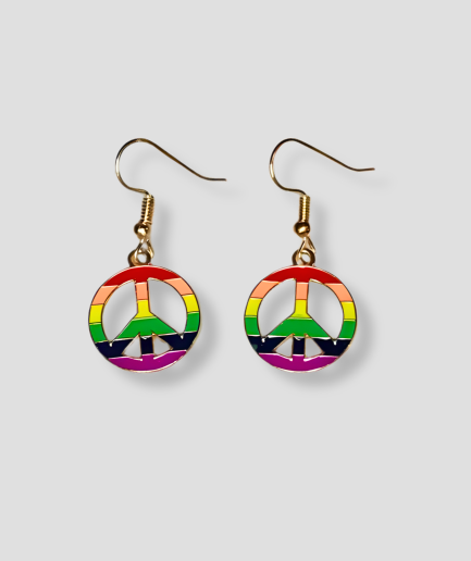 Peace-LGBTQ-Ohrringe