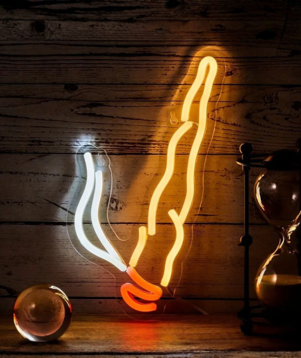 Rauchfarbene Neonlampe